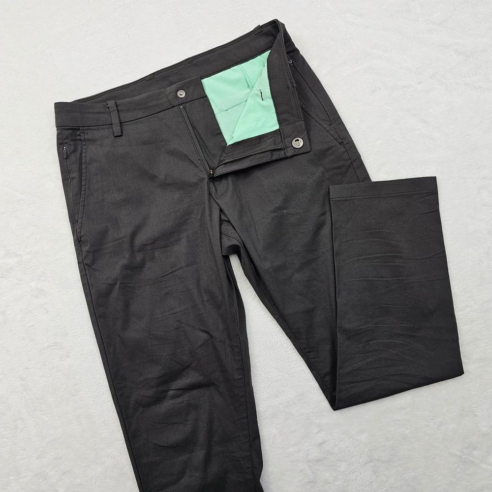Birddogs Chino Pants Mens 30x27.5 Black Stretch Performance Commuter Gorpcore